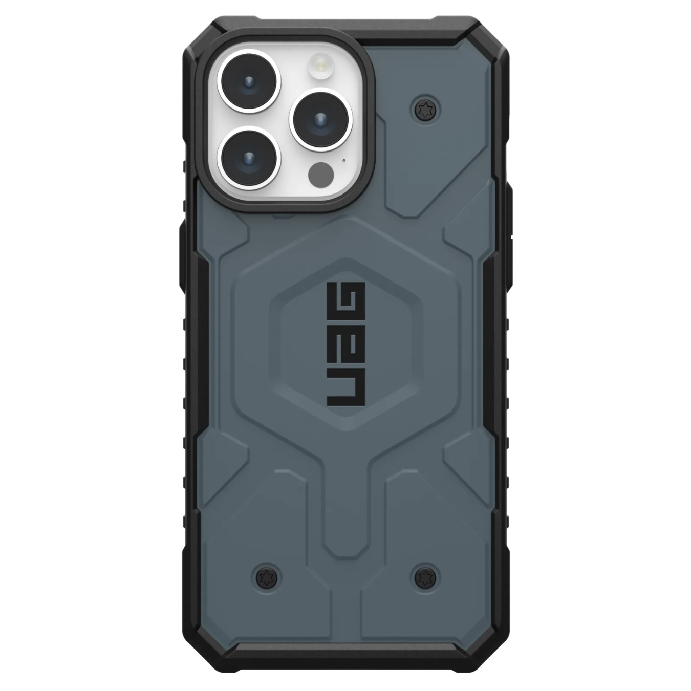 Противоударный защитный чехол UAG Pathfinder MagSafe для iPhone 15 Pro Max (6.7) Cloud Blue