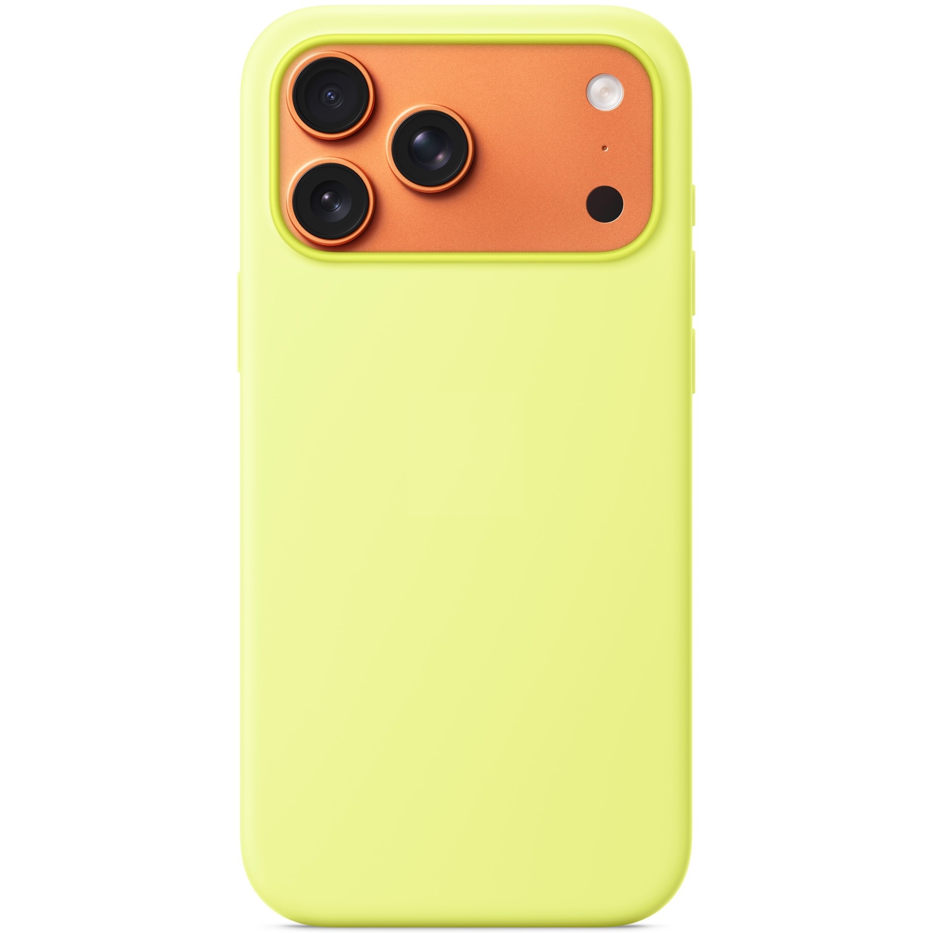 Силиконовый чехол Naturally Silicone Case with MagSafe Neon Yellow для iPhone 17 Pro Max