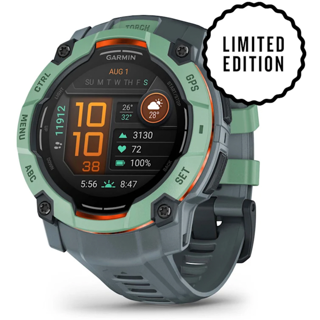 Умные часы Garmin Instinct 3 – 50 mm, AMOLED Neotropic with Twilight Band (010-03020-01)