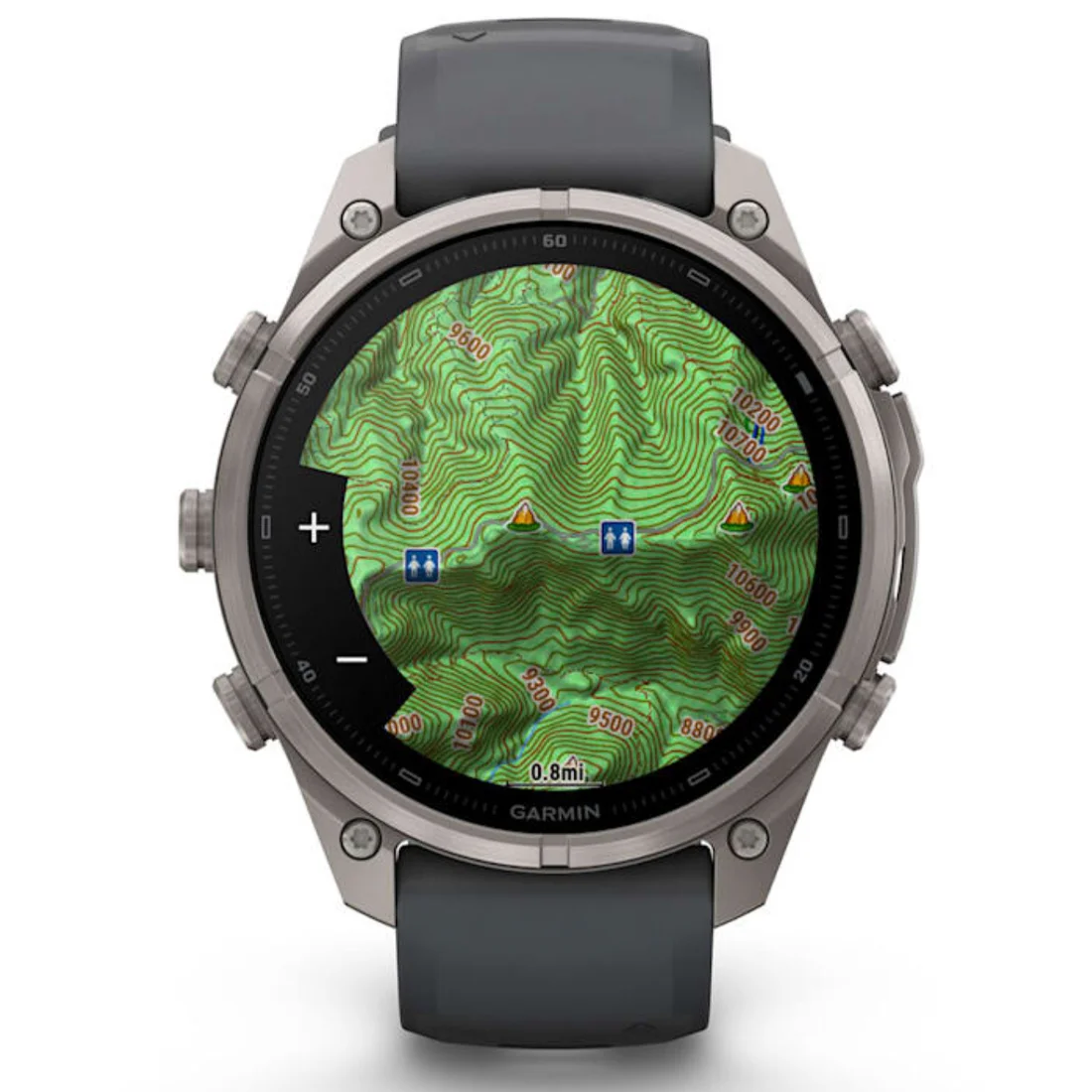 Умные часы Garmin fenix 9 Pro - 47 mm Titanium with Pebble Grey Silicone Band (010-04336-26)