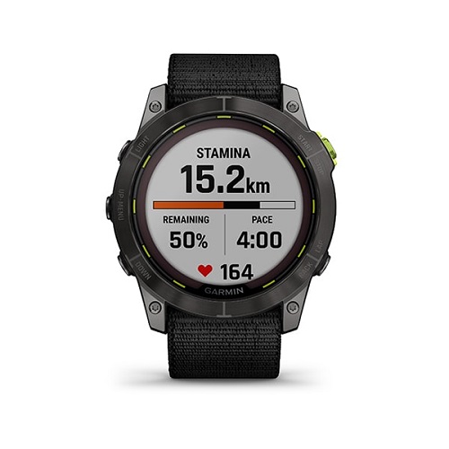 Умные часы Garmin Enduro 2 Sapphire Solar Carbon Grey DLC Titanium with Ultrafit Band (010-02754-01)