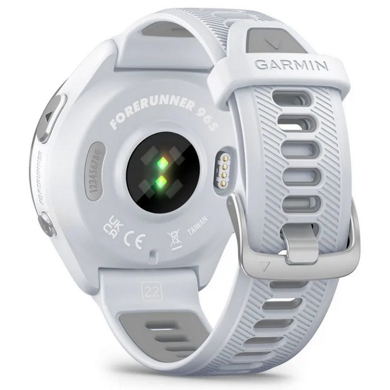 Умные часы Garmin Forerunner 965 Titanium Bezel with Whitestone Case and Whitestone/Powder Grey Silicone Band (010-02809-11)