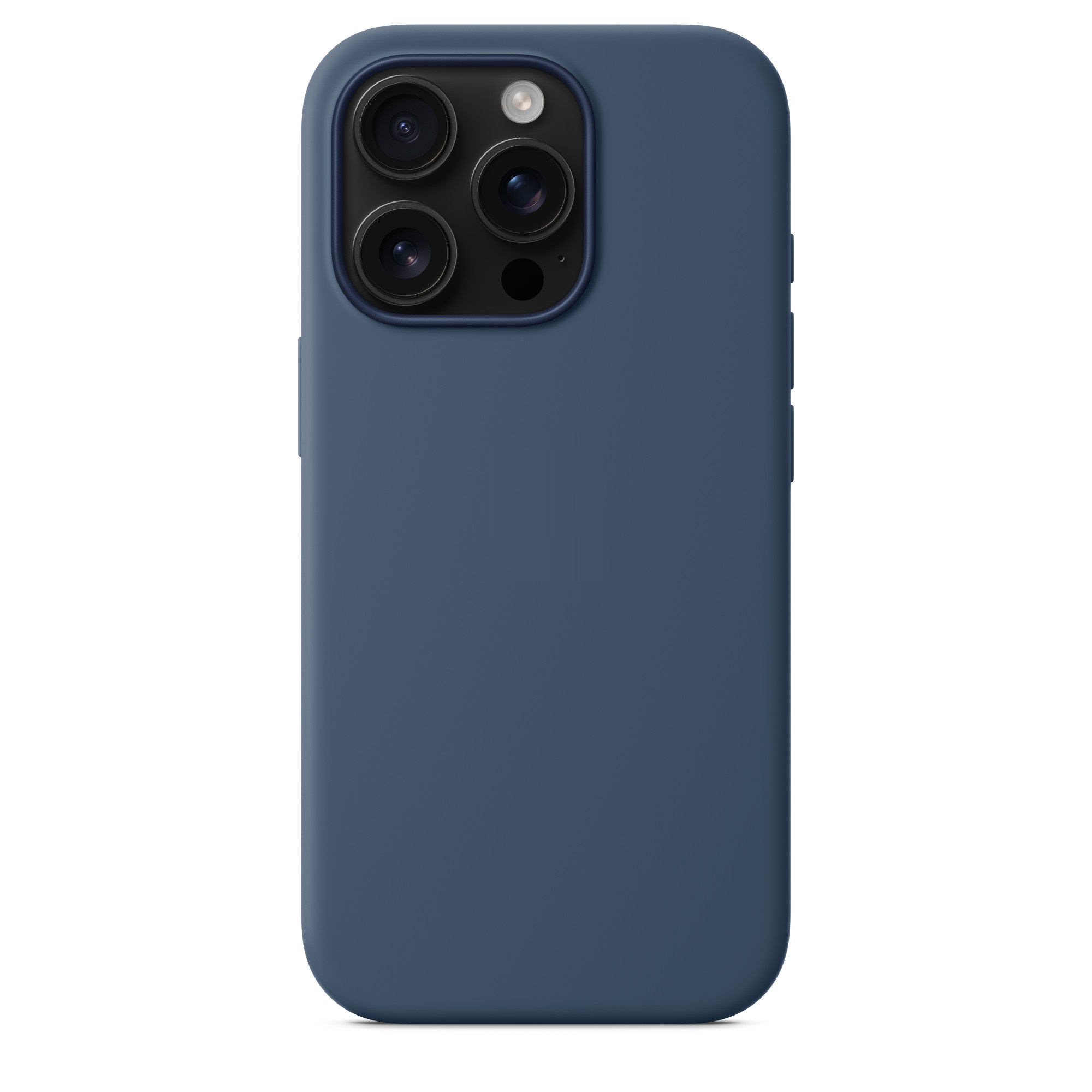 Силиконовый чехол Naturally Silicone Case with MagSafe Denim для iPhone 16 Pro
