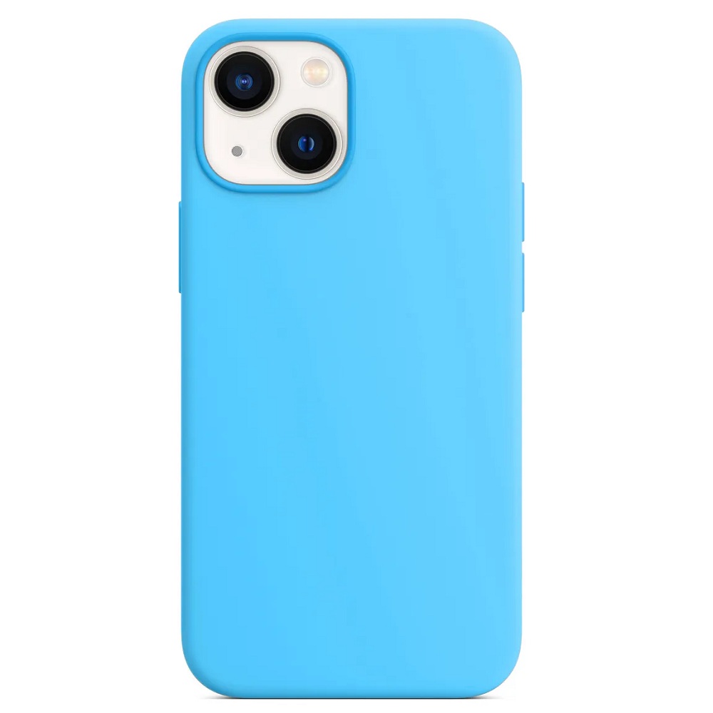 Силиконовый чехол Naturally Silicone Case Blue для iPhone 13