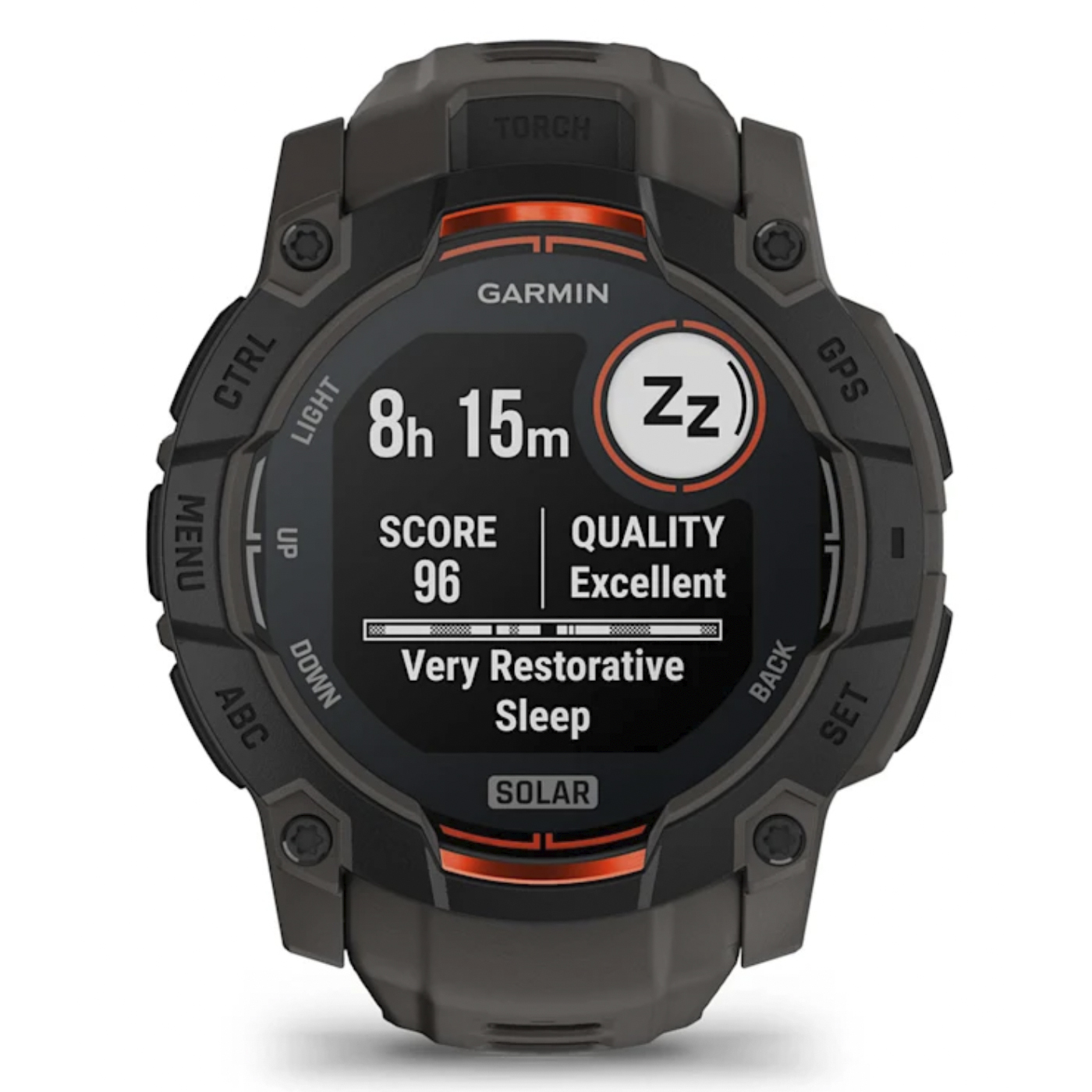 Умные часы Garmin Instinct 3 – 50 mm, Solar Black with Charcoal Band (010-02935-00)