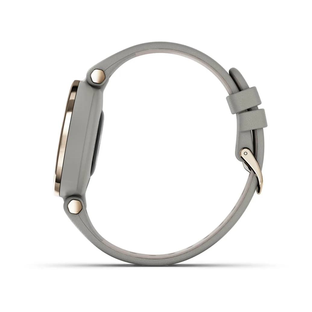 Умные часы Garmin Lily - Classic Edition Cream Gold Bezel with Braloba Gray Case and Italian Leather Band (010-02384-B2)