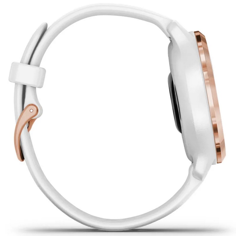 Умные часы Garmin Venu 2S Rose Gold Stainless Steel Bezel with White Case and Silicone Band (010-02429-13)