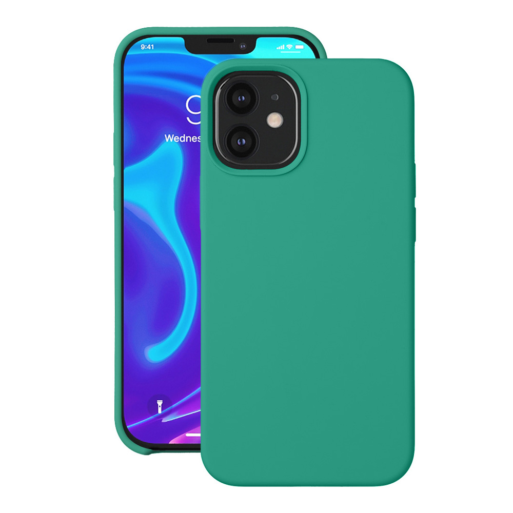 Чехол Deppa Liquid Silicone Case Green (87718) для Apple iPhone 12 mini