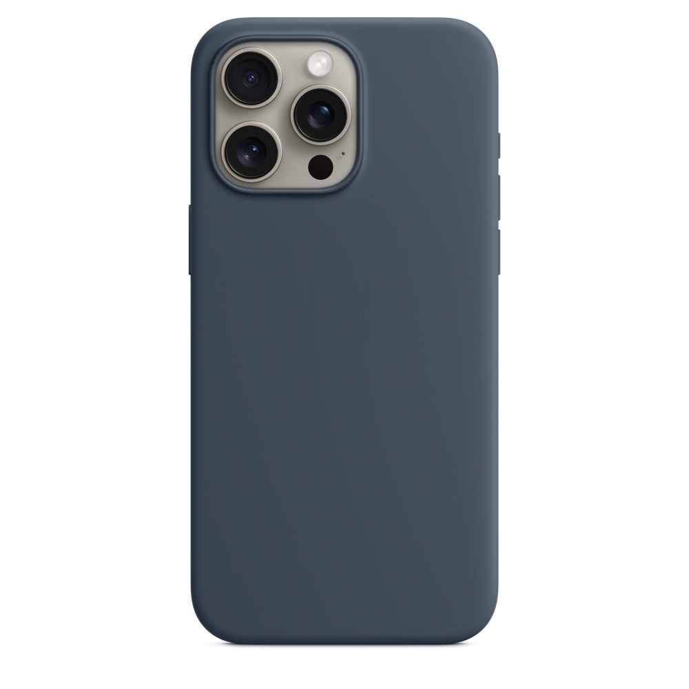 Силиконовый чехол Naturally Silicone Case with MagSafe Storm Blue для iPhone 15 Pro Max