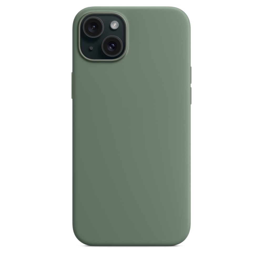 Силиконовый чехол Naturally Silicone Case with MagSafe Cypress для iPhone 15 Plus