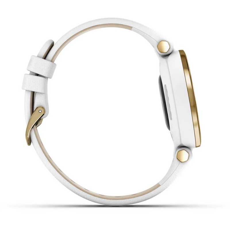 Умные часы Garmin Lily - Classic Edition Light Gold Bezel with White Case and Italian Leather Band (010-02384-B3)