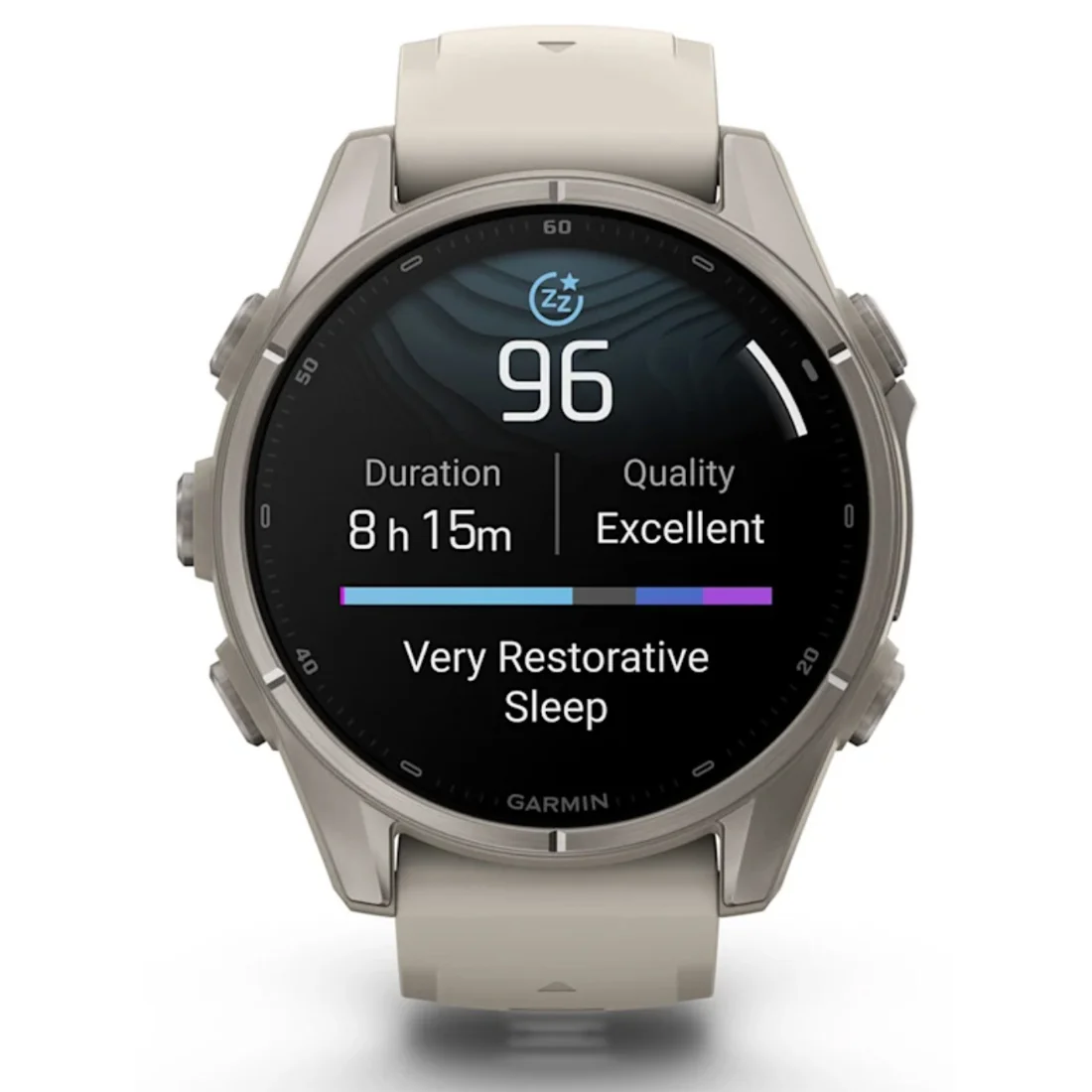 Умные часы Garmin fenix 9 - 43 mm Titanium with Fog Grey Silicone Band (010-04761-01)