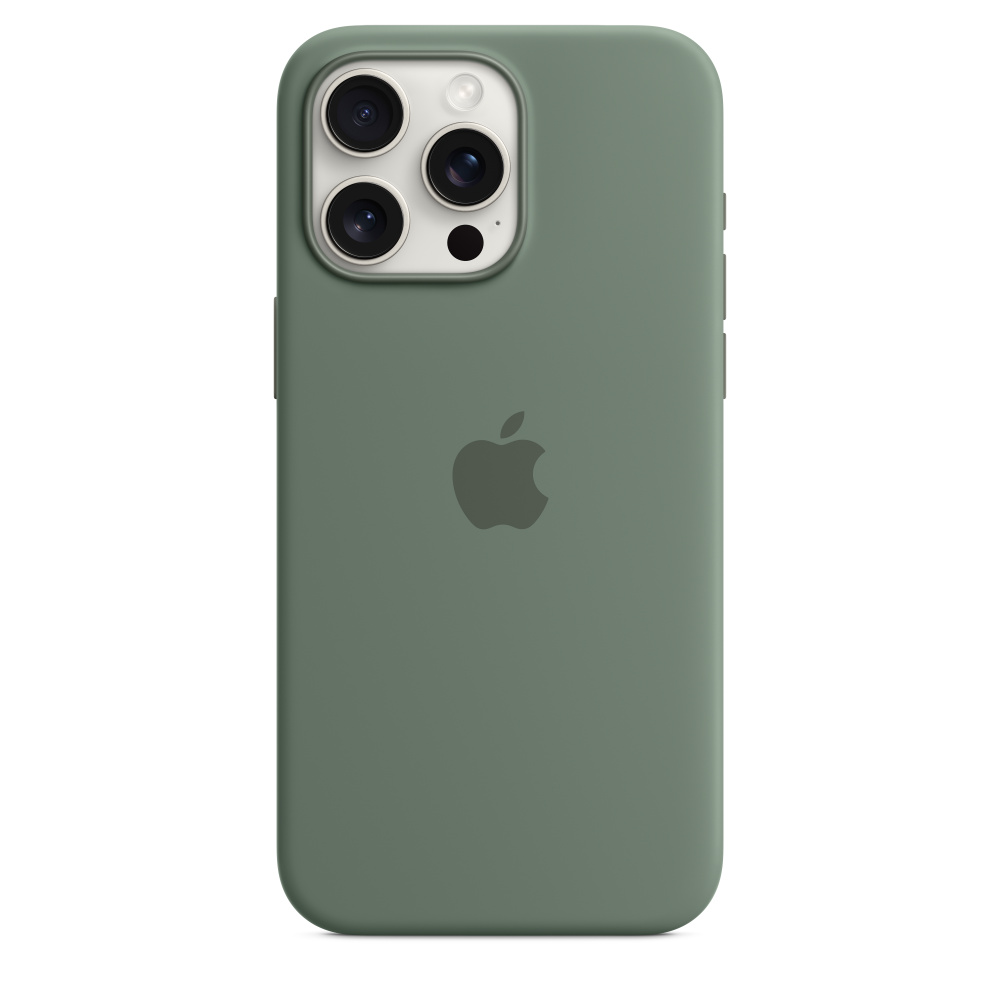 Силиконовый чехол Apple iPhone 15 Pro Max Silicone Case with MagSafe - Cypress (MT1X3ZM/A) для iPhone 15 Pro Max