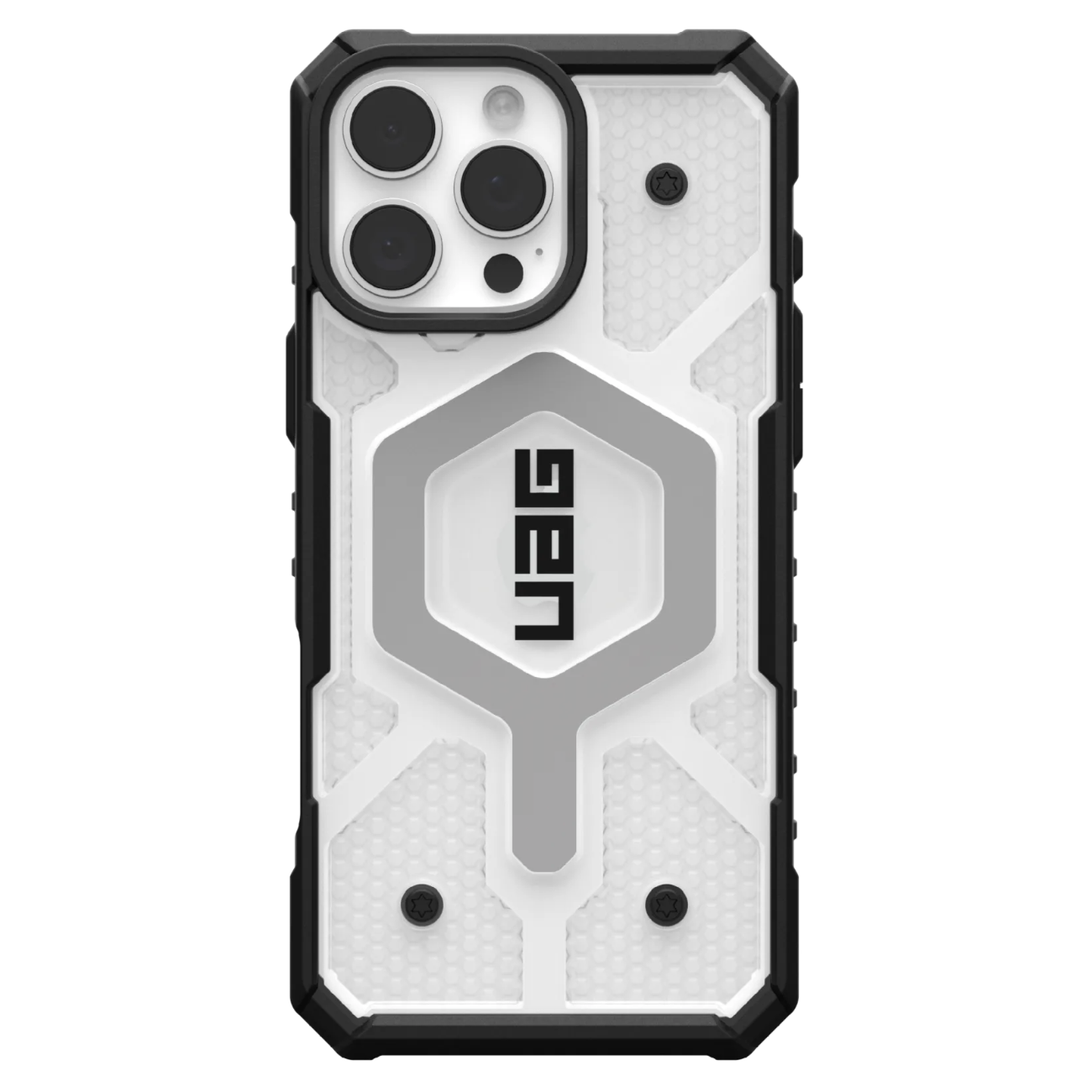 Противоударный защитный чехол UAG Pathfinder Clear MagSafe для iPhone 16 Pro Max Ice