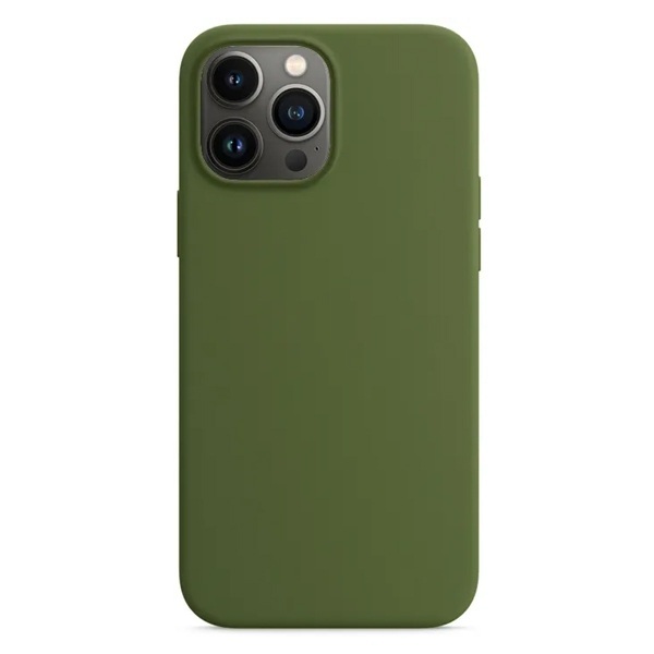 Силиконовый чехол Naturally Silicone Case Olive для iPhone 13 Pro Max