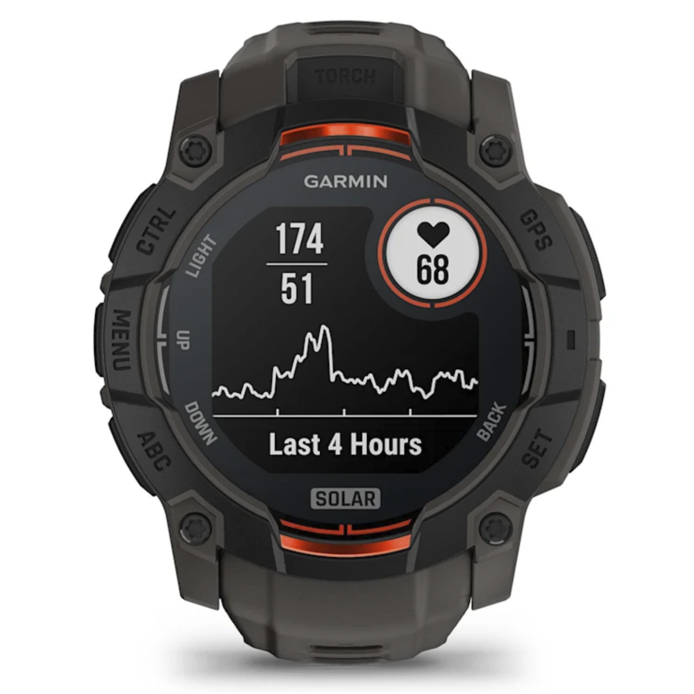 Умные часы Garmin Instinct 3 – 50 mm, Solar Black with Charcoal Band (010-02935-00)