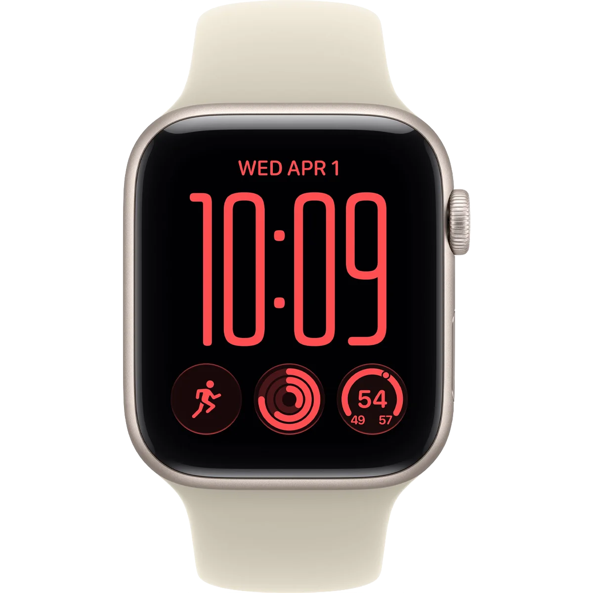 Умные часы Apple Watch SE 3 (2026) 44mm Starlight Aluminium Case with Sand Sport Band - M/L