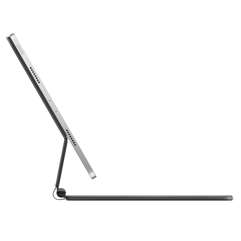 Чехол-клавиатура Apple Magic Keyboard для iPad Pro 11/iPad Air (2020-2022) Black (MXQT2) кириллица (лазерная гравировка) + QWERTY