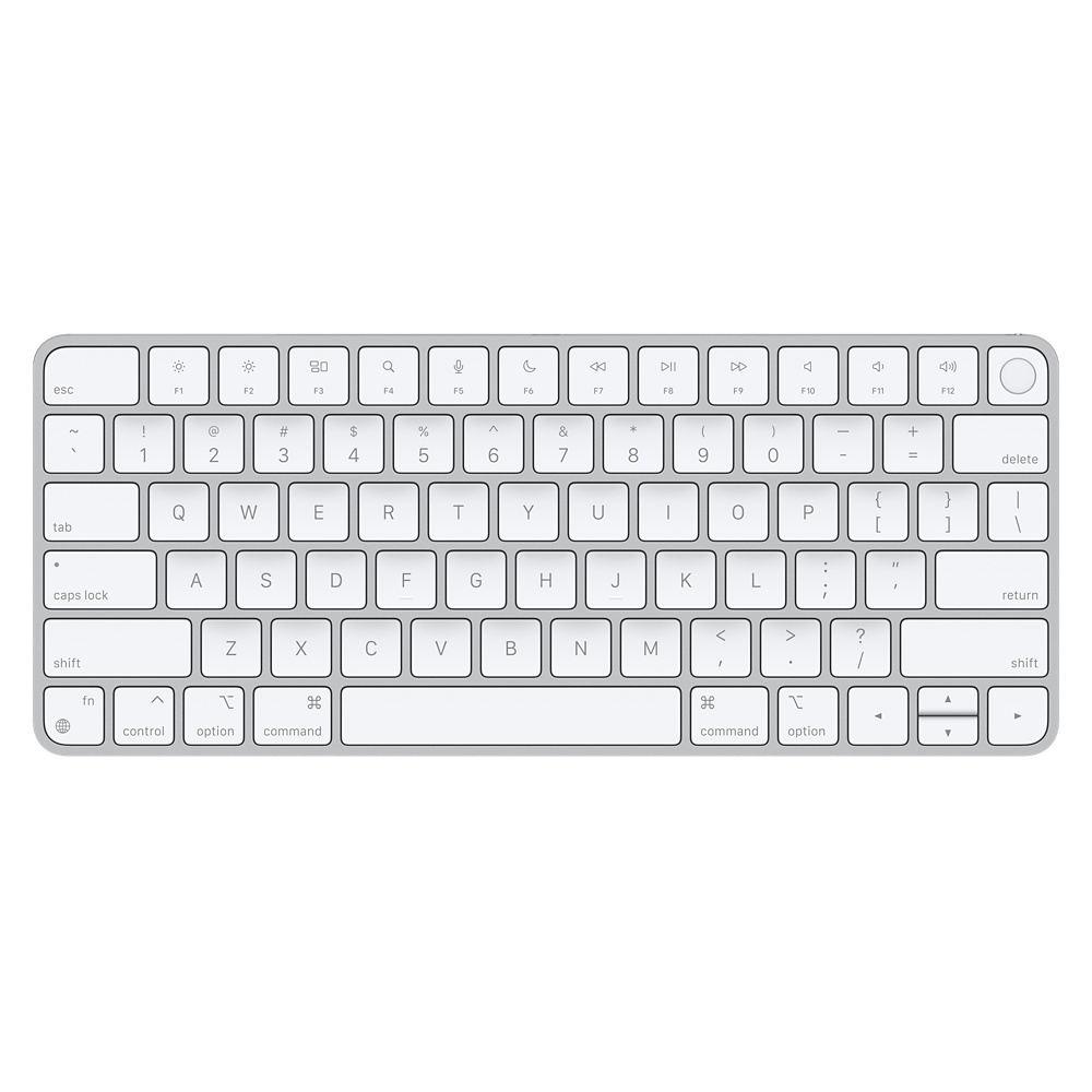 Беспроводная клавиатура Apple Magic Keyboard с Touch ID (MK293), кириллица (лазерная гравировка) + QWERTY