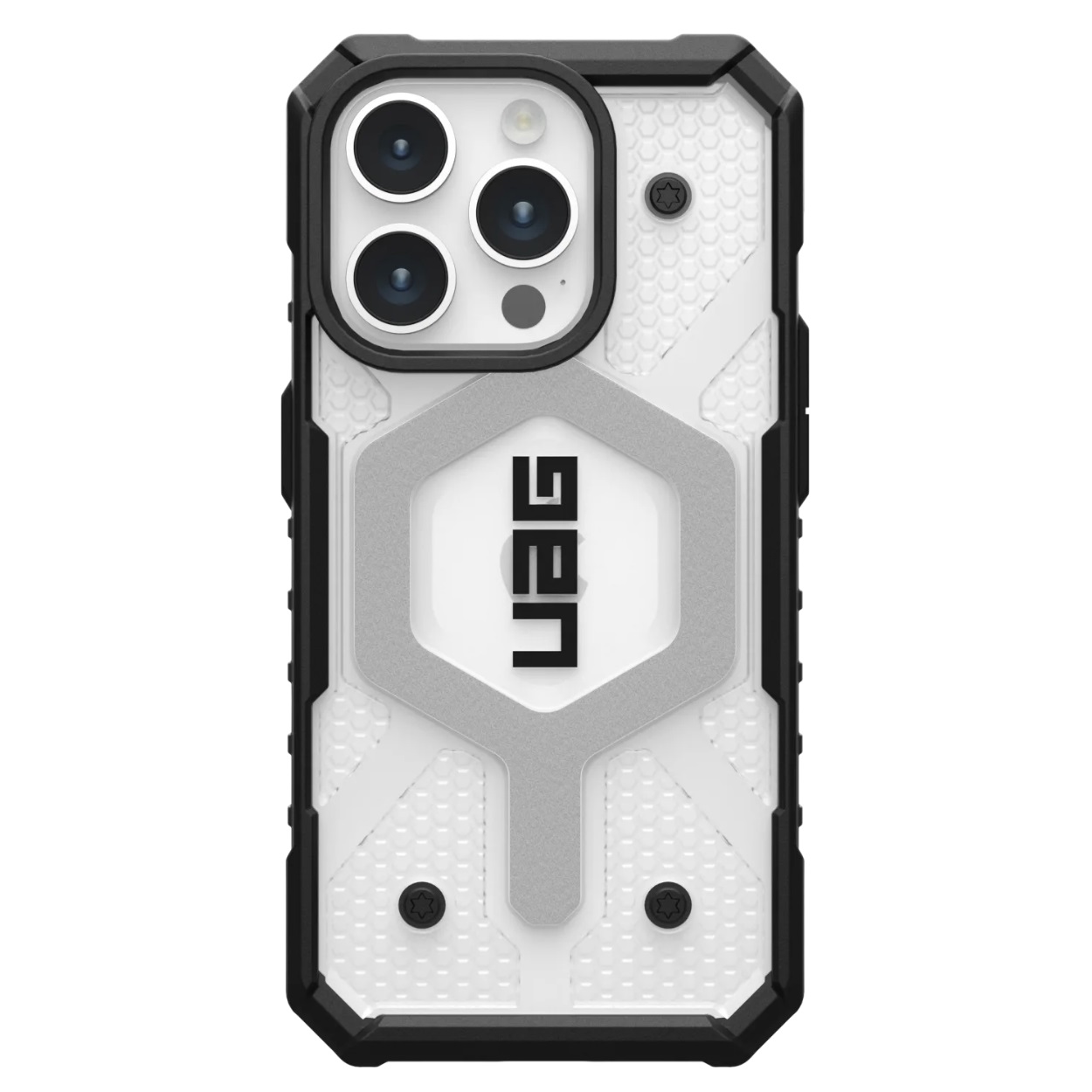Противоударный защитный чехол UAG Pathfinder MagSafe Clear для iPhone 15 Pro (6.1) Ice