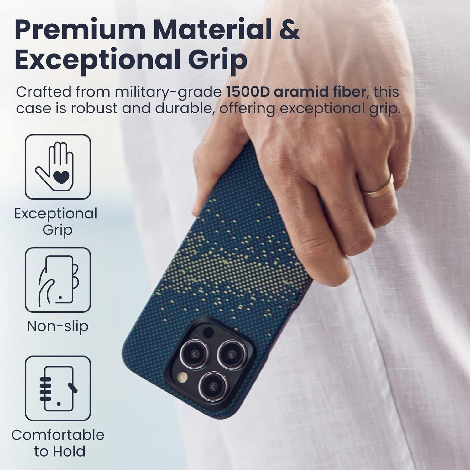 Чехол Pitaka StarPeak MagEZ Case 4 для iPhone 15 Pro Max (6.7) Milky Way Galaxy