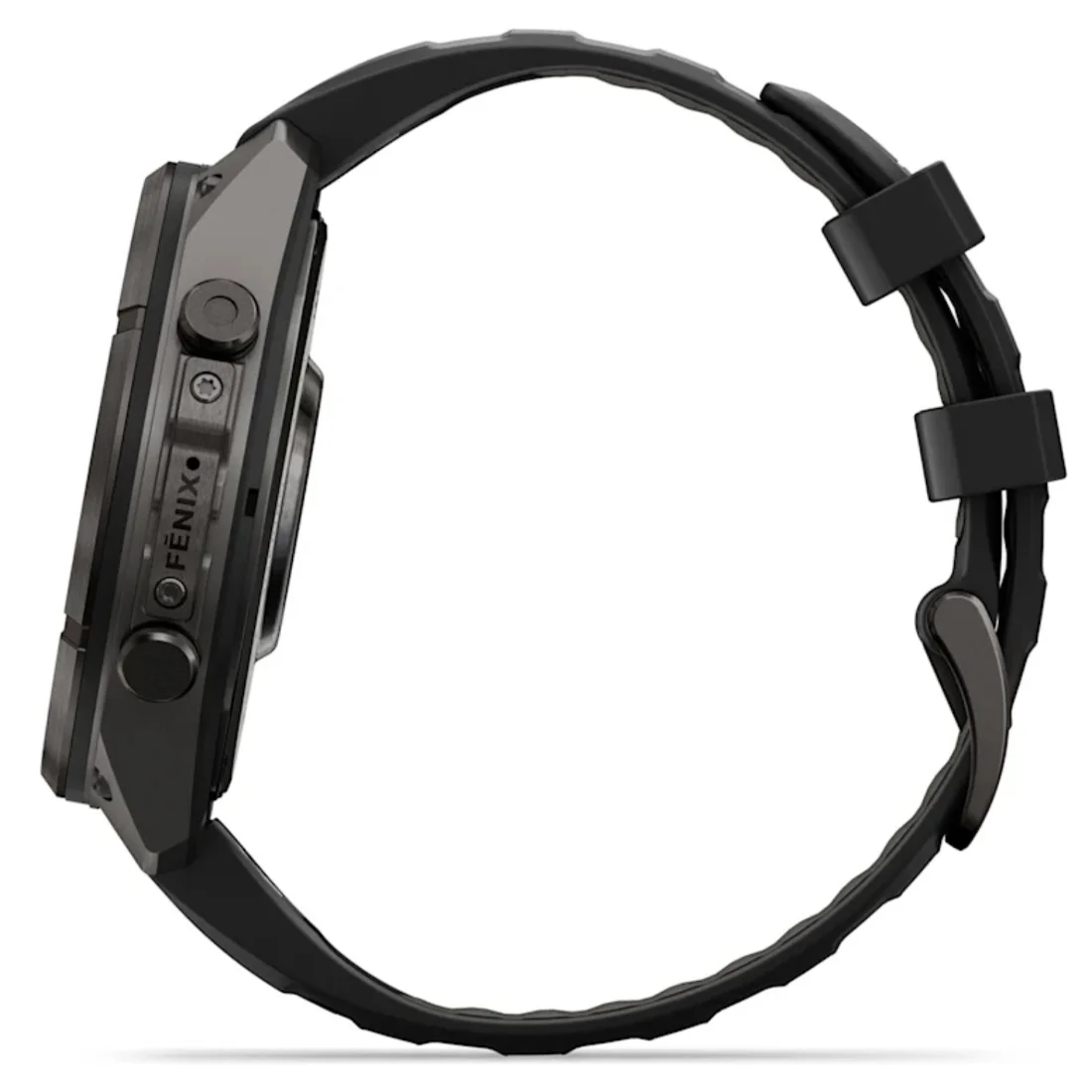 Умные часы Garmin fenix 9 Pro - 47mm Carbon Gray DLC Titanium with Black/Pebble Grey Silicone Band (010-04336-16)