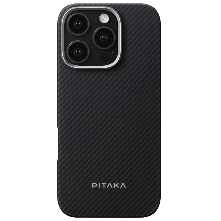 Чехол Pitaka Ultra-Slim Case 600D Black/Grey (Twill) для iPhone 16 Pro Max
