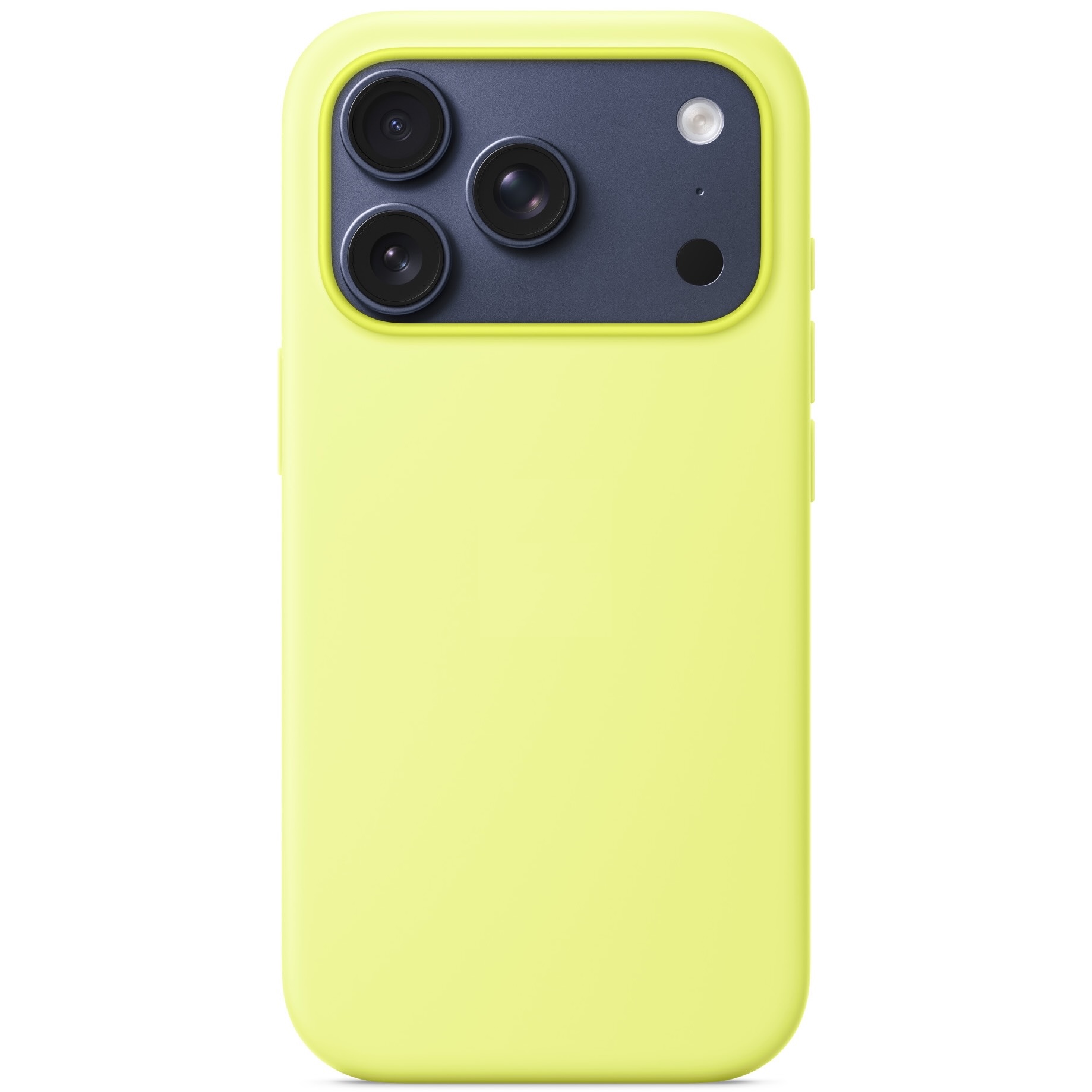 Силиконовый чехол Naturally Silicone Case with MagSafe Neon Yellow для iPhone 17 Pro