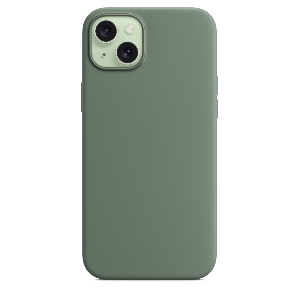 Силиконовый чехол Naturally Silicone Case with MagSafe Cypress для iPhone 15 Plus