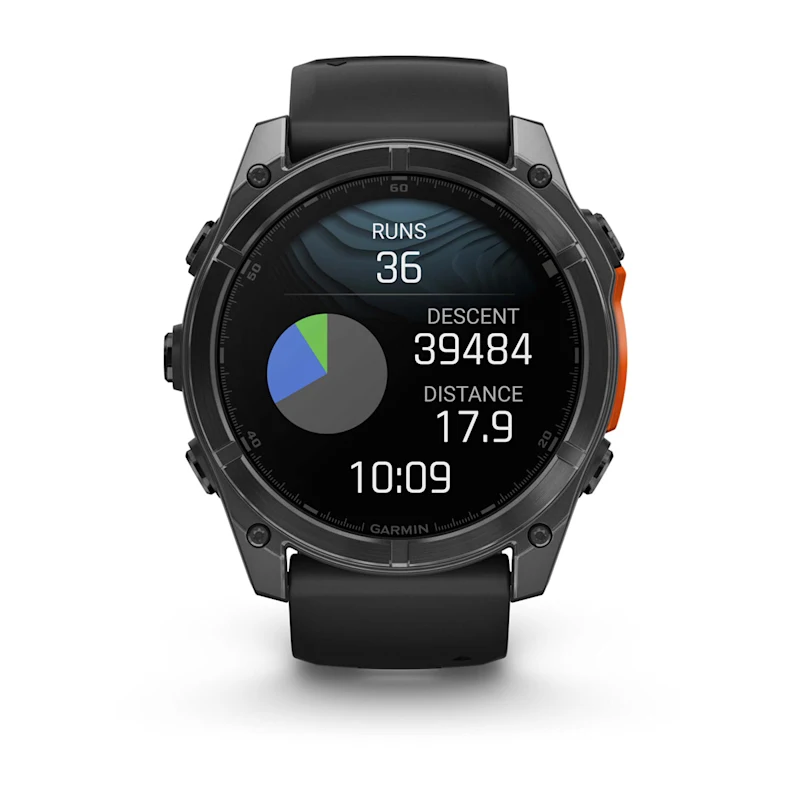 Умные часы Garmin fenix 8 – 51 mm AMOLED Slate Gray with a Black Silicone Band (010-02905-00)