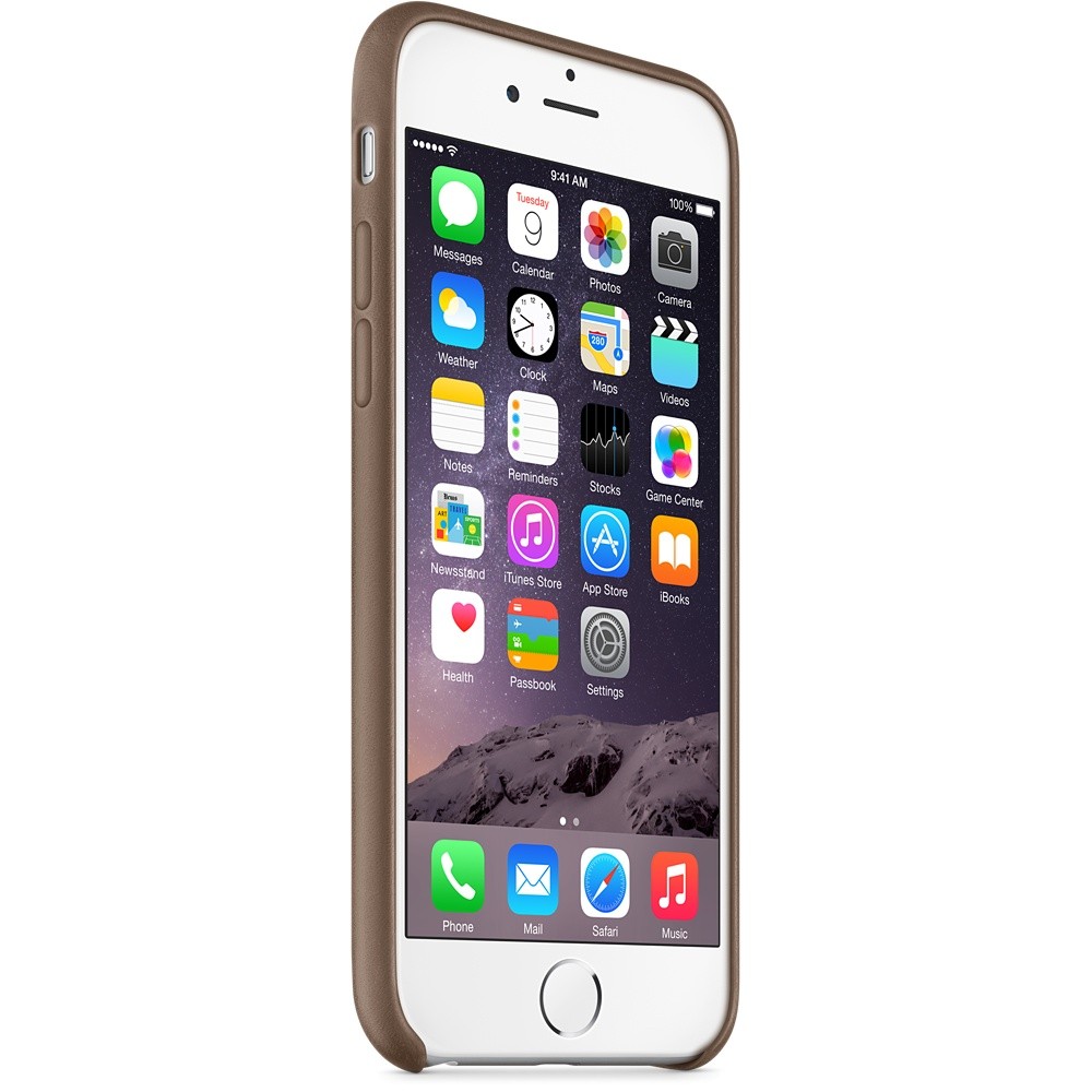 Кожаный чехол Apple iPhone 6 Leather Case Olive Brown (MGR22ZM/A) для iPhone 6/6S