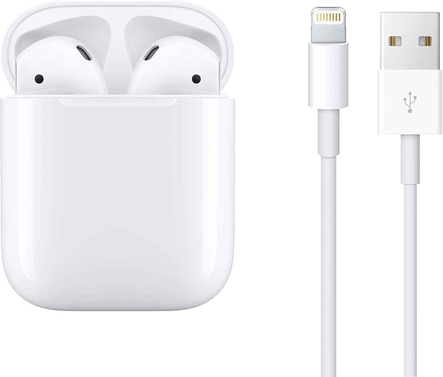 Беспроводные наушники Apple AirPods 2 (без беспроводной зарядки чехла) (MV7N2)