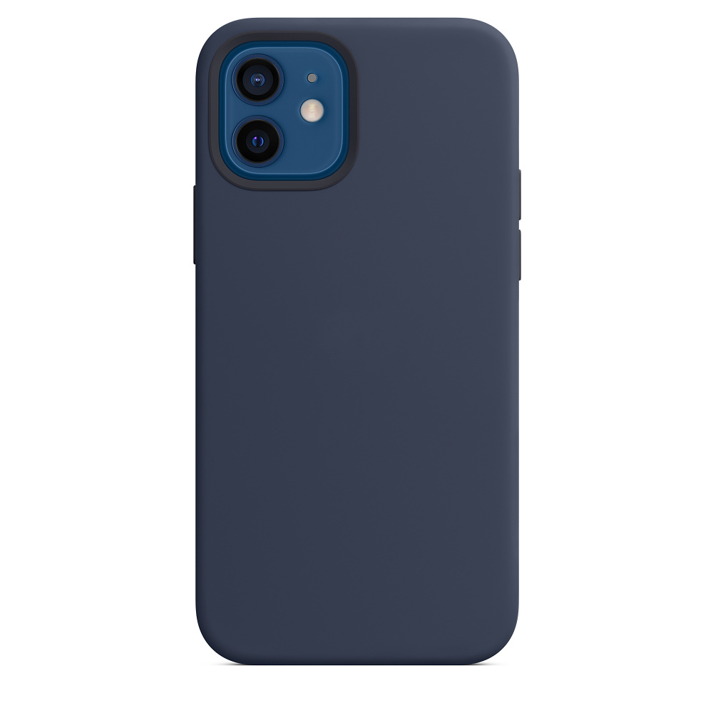 Силиконовый чехол Naturally Silicone Case with MagSafe Deep Navy для iPhone 12 mini