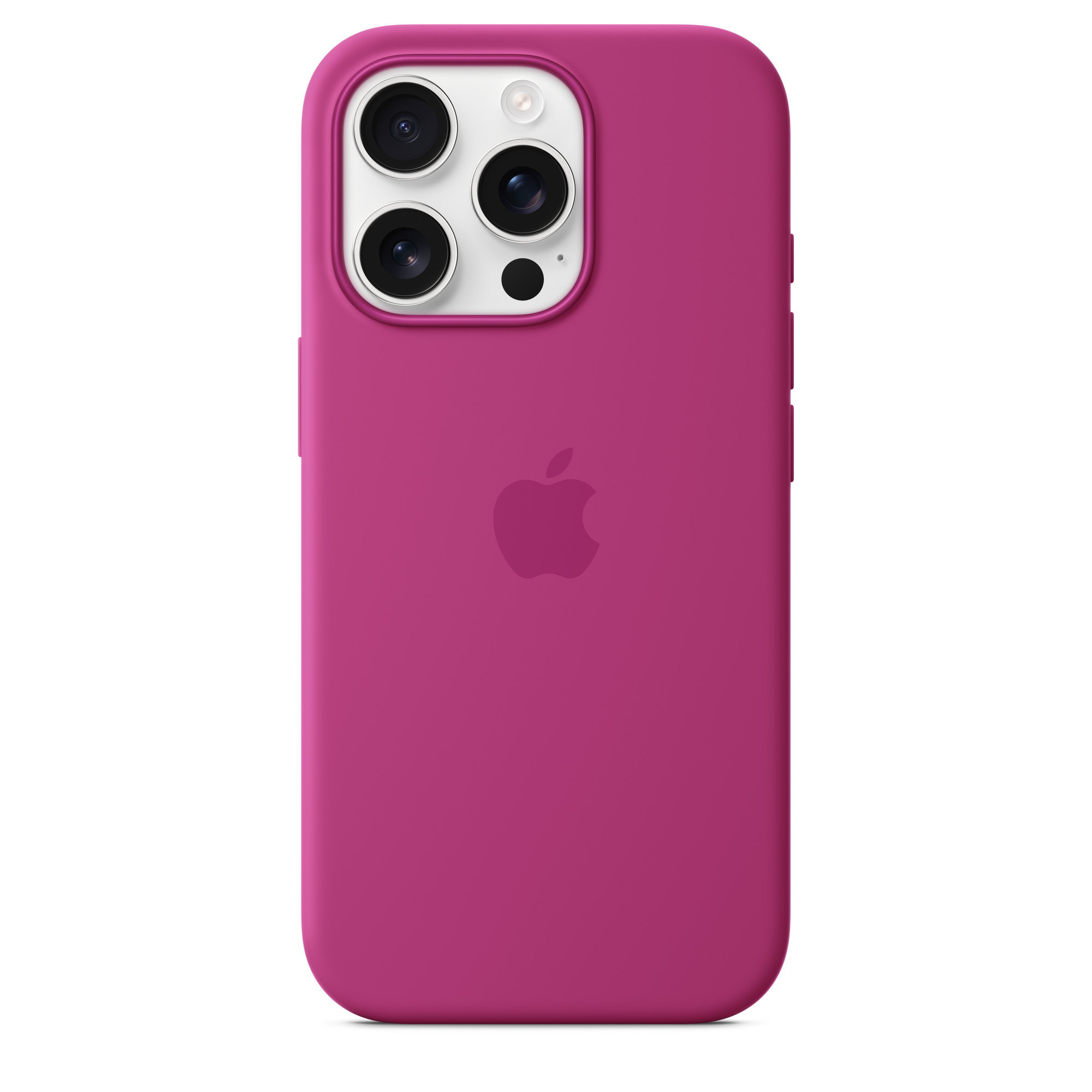 Силиконовый чехол Apple iPhone 16 Pro Silicone Case with MagSafe – Fuchsia (MYYN3ZM/A)