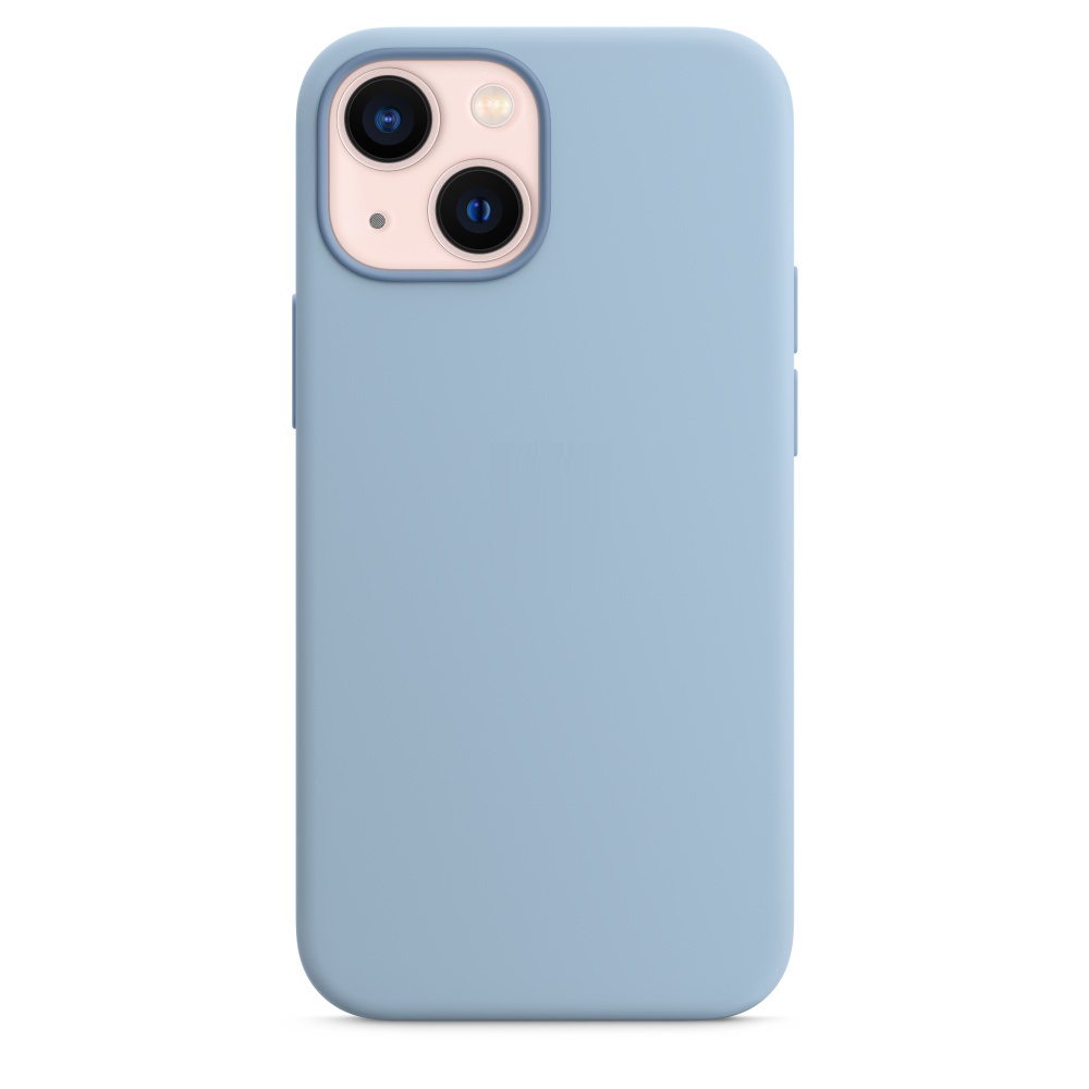 Силиконовый чехол Naturally Silicone Case with MagSafe Blue Fog для iPhone 13 mini