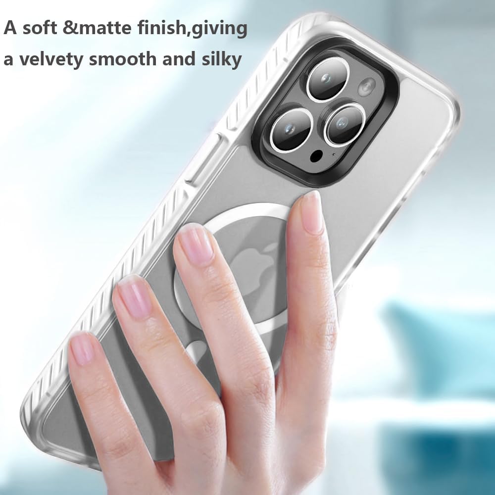Чехол Gurdini Nano Series with Magsafe White для iPhone 15 Pro Max