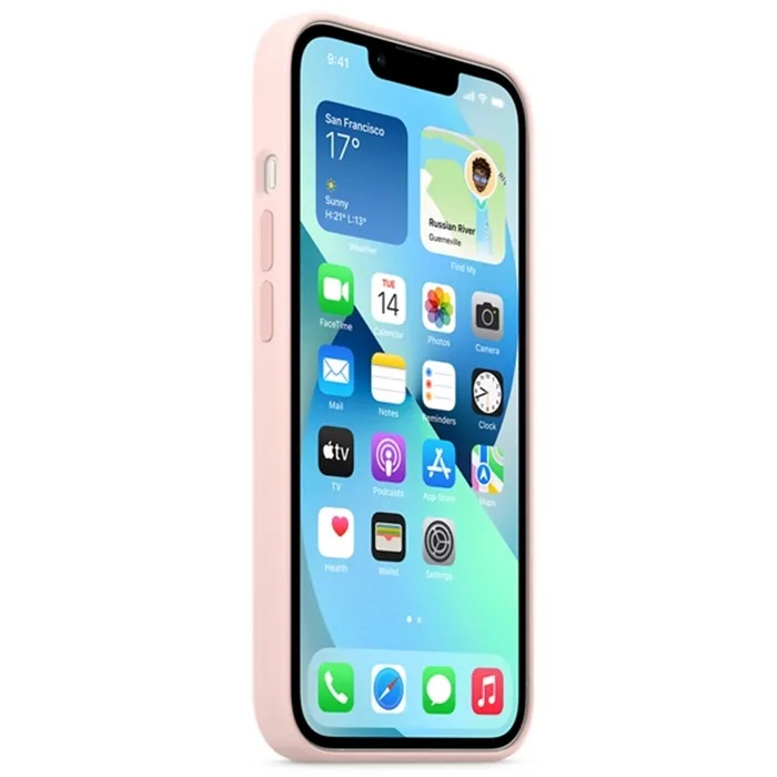 Силиконовый чехол Naturally Silicone Case Pink Sand для iPhone 13