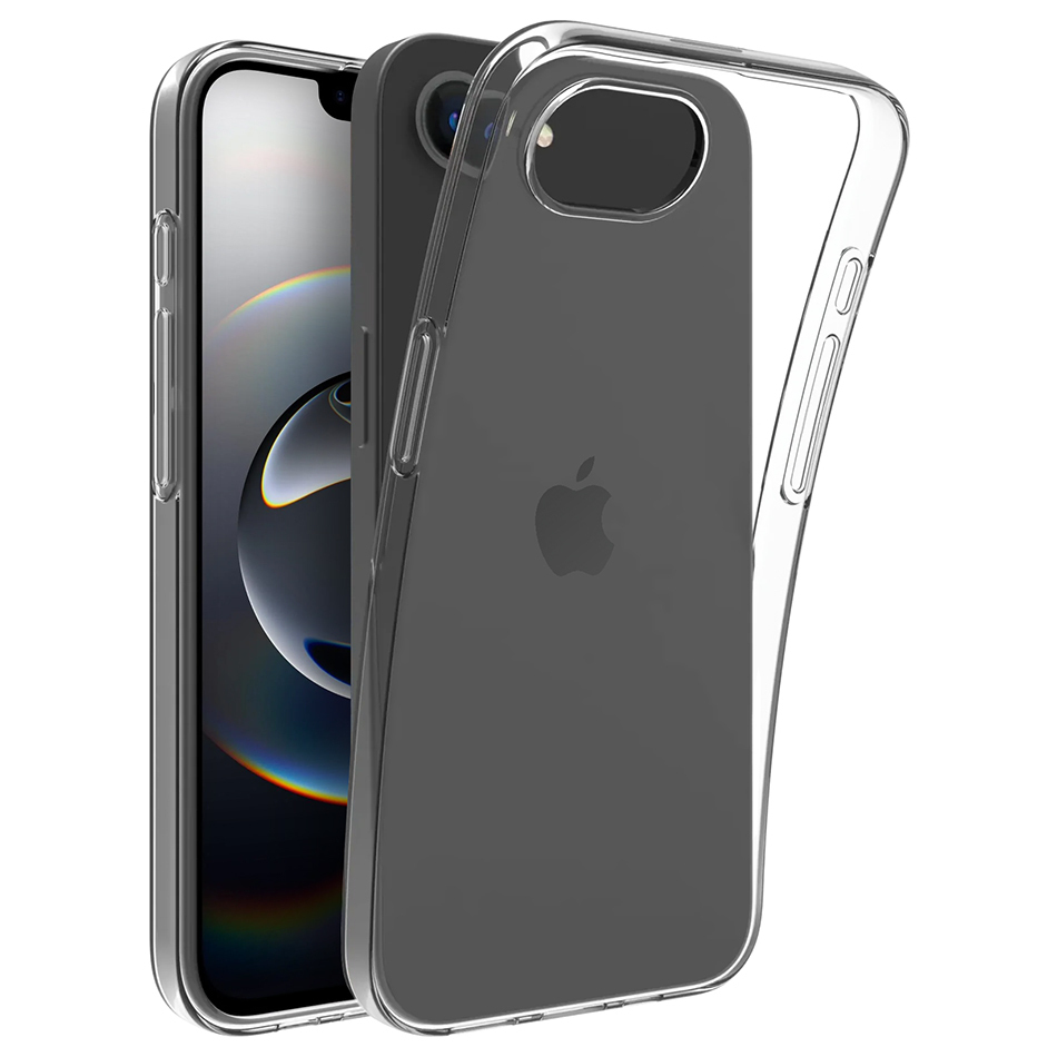 Силиконовый чехол прозрачный для iPhone 16