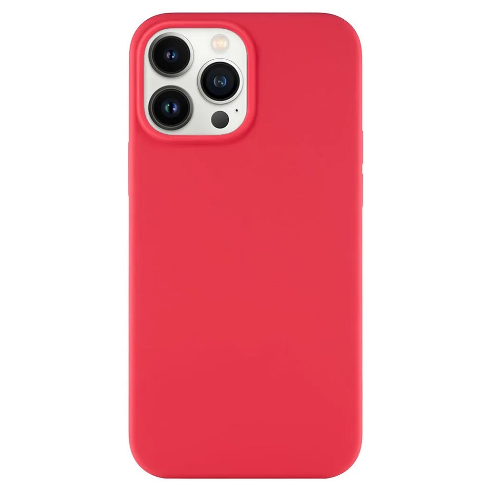 Силиконовый чехол Naturally Silicone Case Red для iPhone 13 Pro