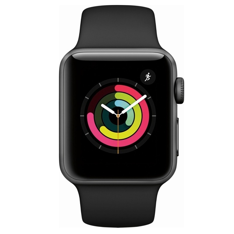 Часы Apple Watch Series 3 42mm (Space Gray Aluminum Case with Black Sport Band) (MTF32)