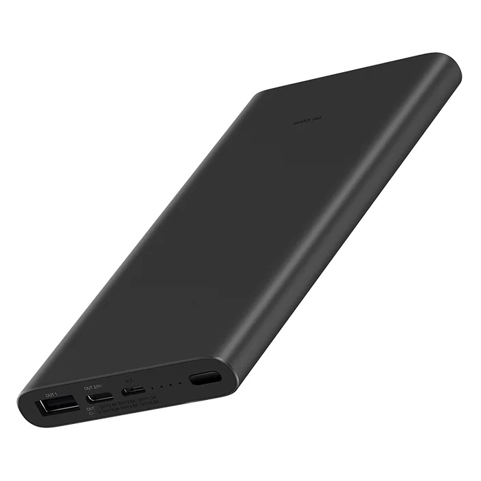 Аккумулятор внешний универсальный Xiaomi Mi Power Bank 3 (10000 mAh) Black