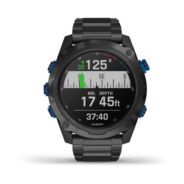 Умные часы Garmin Descent Mk2i Bundle, Titanium Carbon Grey DLC with DLC Titanium Band (Includes Descent T1) (010-02132-12)