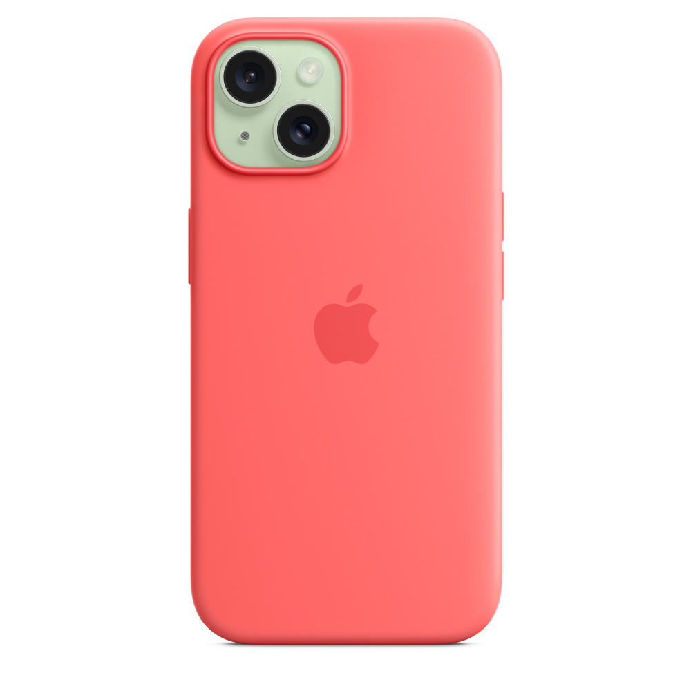 Силиконовый чехол Apple iPhone 15 Silicone Case with MagSafe - Guava (MT0V3ZM/A) для iPhone 15