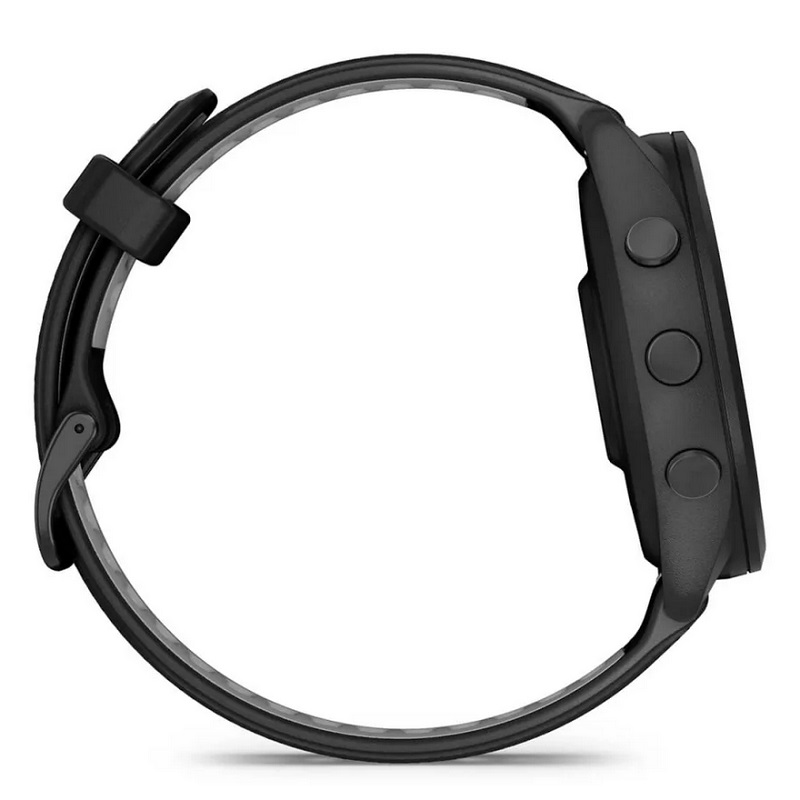 Умные часы Garmin Forerunner 265 Black Bezel and Case with Black/Powder Gray Silicone Band (010-02810-10)