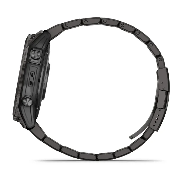 Умные часы Garmin fenix 7X Pro – Sapphire Solar Edition Carbon Gray DLC Titanium with Vented Titanium Bracelet (010-02778-30)