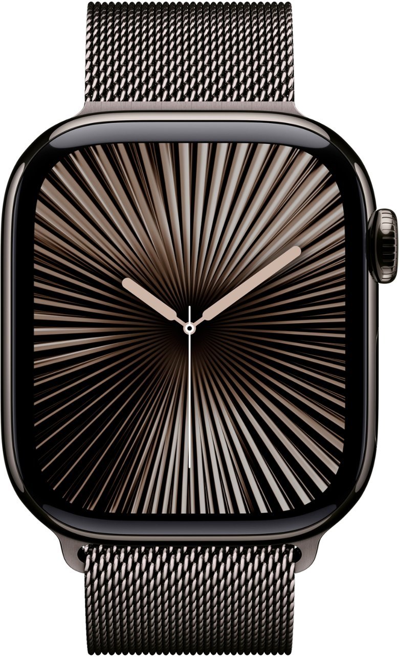 Умные часы Apple Watch Series 10 GPS + Cellular, 42mm Slate Titanium Case with Slate Milanese Loop