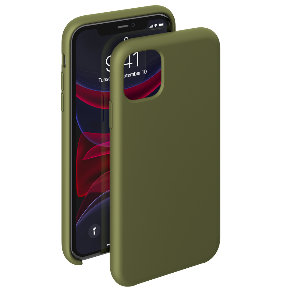 Чехол Deppa Liquid Silicone Case Olive (87298) для iPhone 11