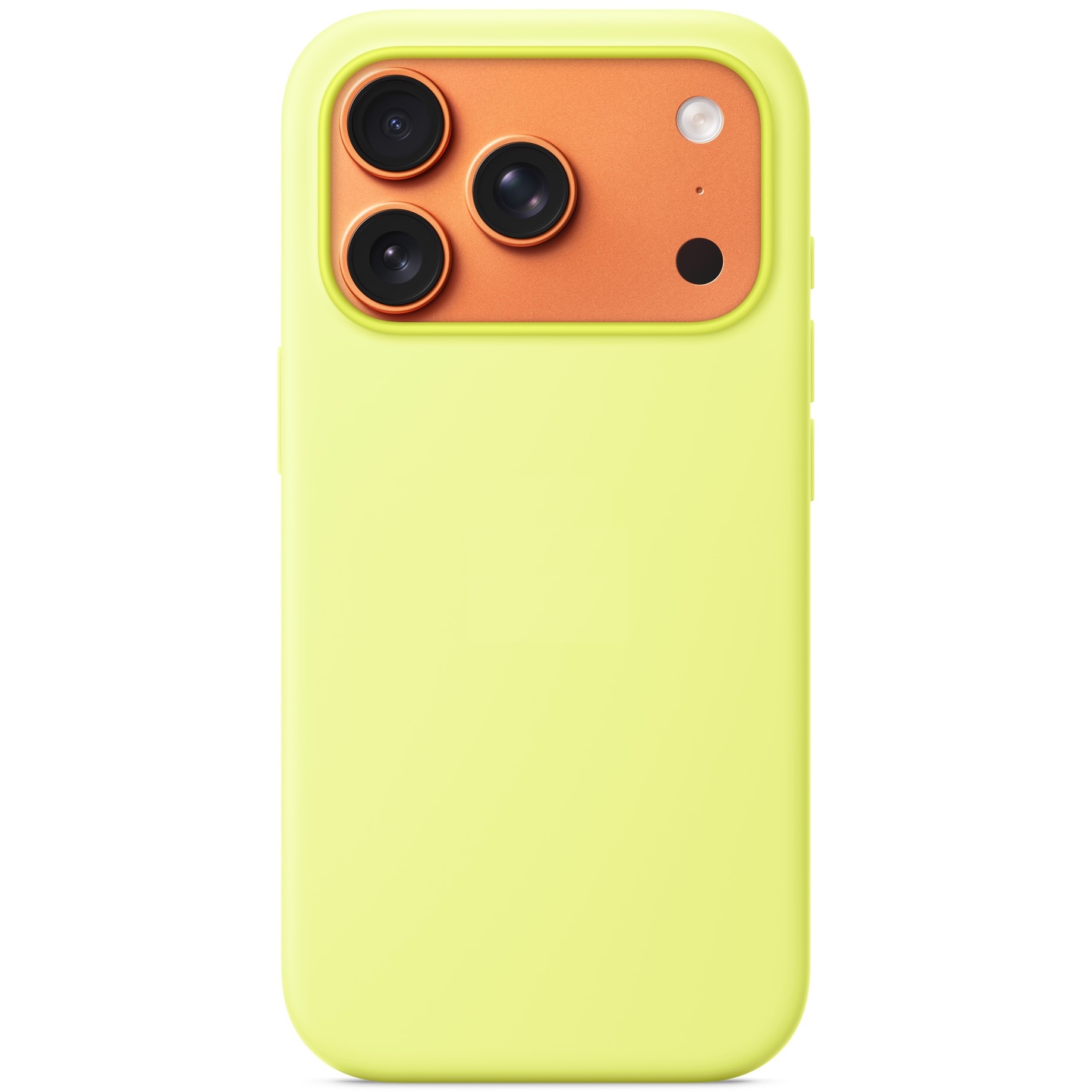Силиконовый чехол Naturally Silicone Case with MagSafe Neon Yellow для iPhone 17 Pro