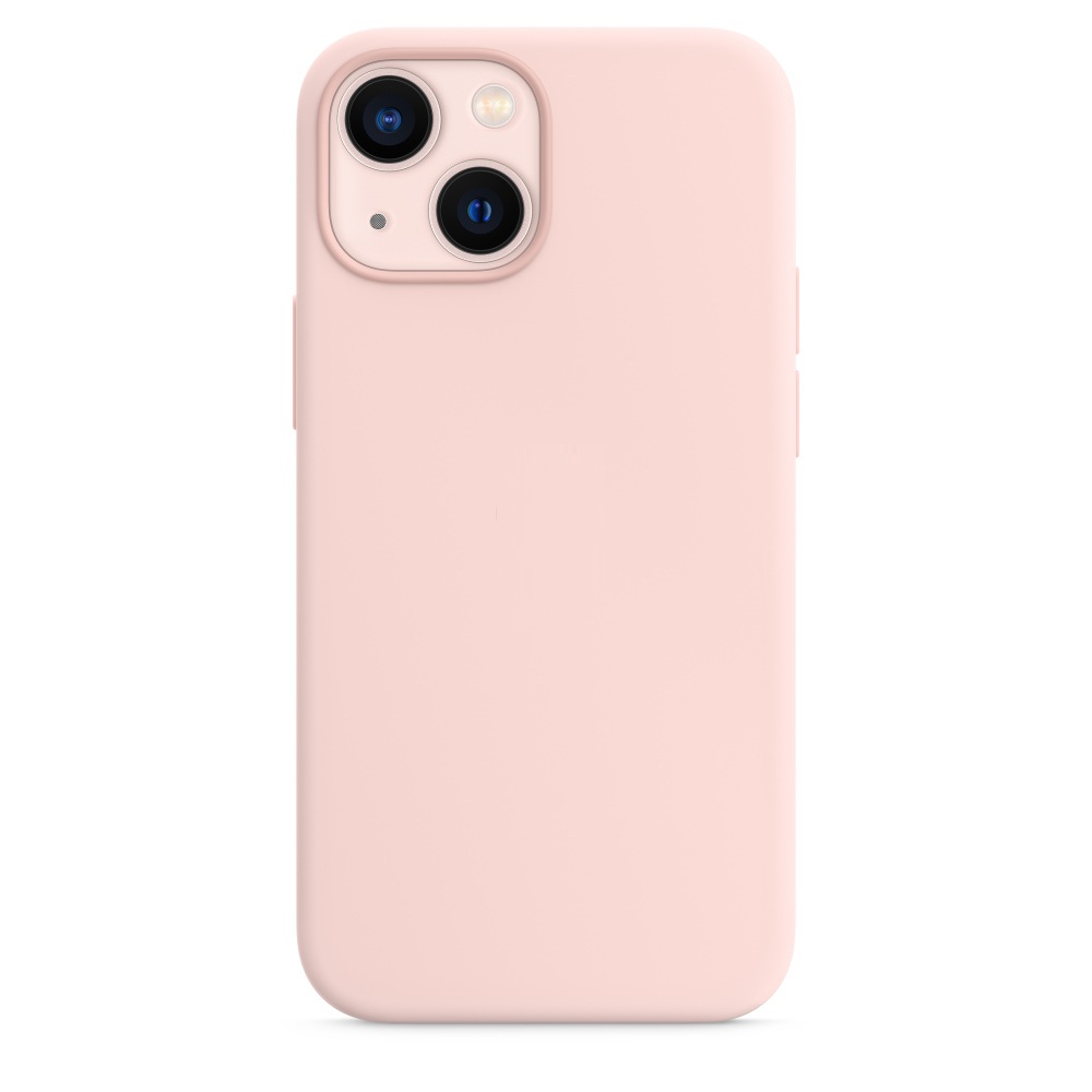 Силиконовый чехол Naturally Silicone Case with MagSafe Chalk Pink для iPhone 13 mini