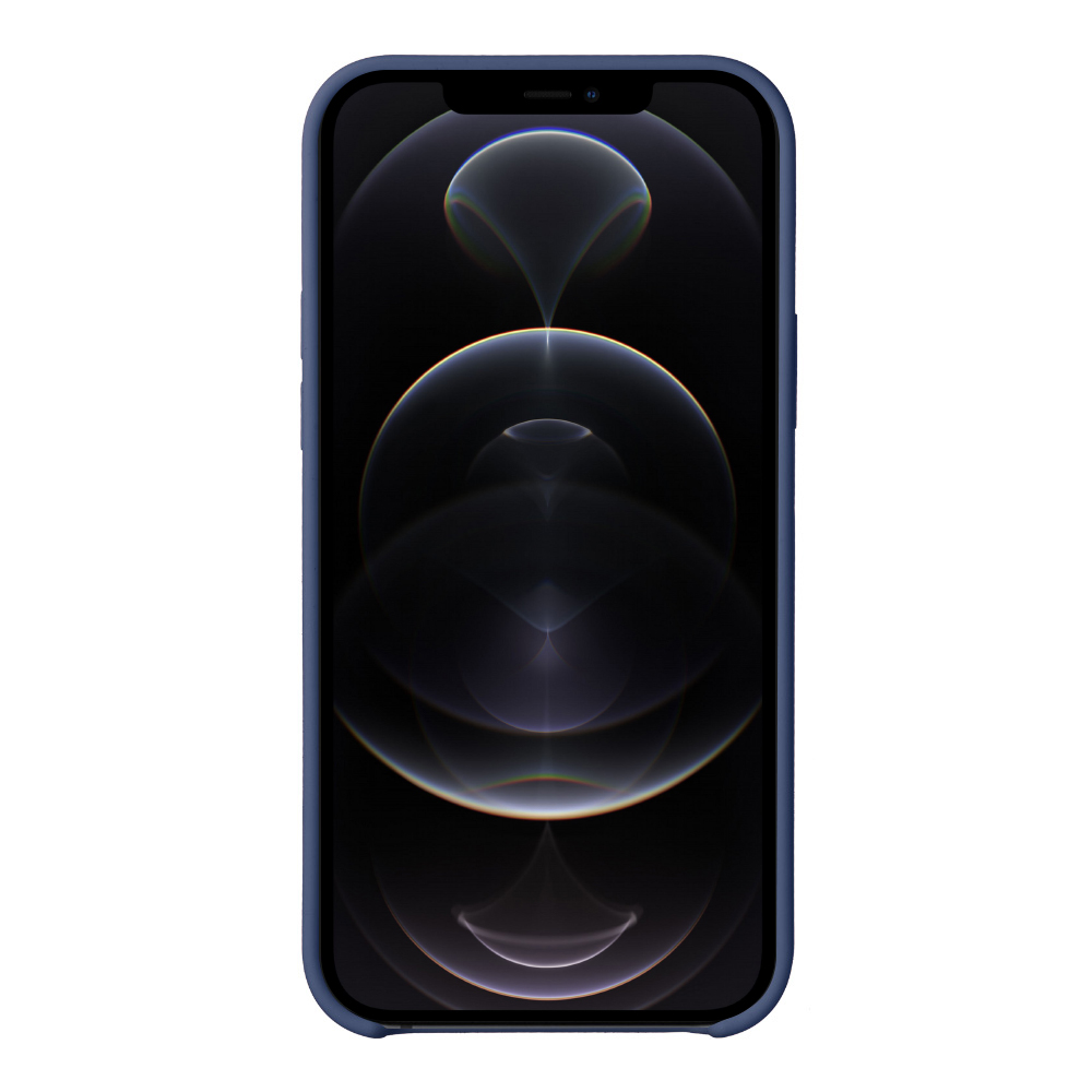 Чехол Deppa Liquid Silicone Case Blue (87715) для Apple iPhone 12/12 Pro